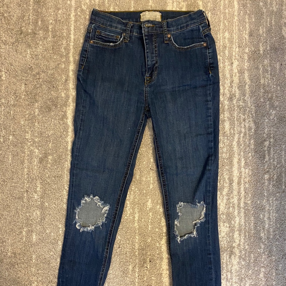 Blue Free People skinny jeans